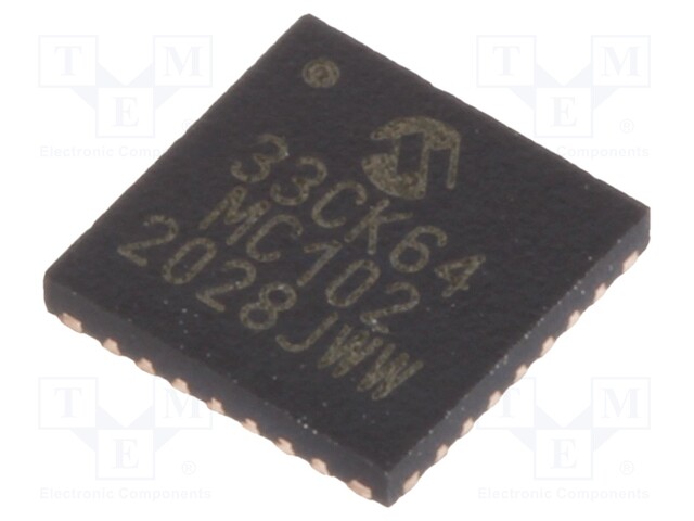 MICROCHIP TECHNOLOGY DSPIC33CK64MC102-I/M6 - IC: dsPIC microcontroller