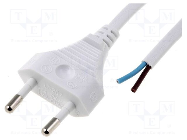LT207 H03VVH2-F 2X0.50 1.8M WHT LT207 H03VVH2-F 2X0.50 1.8M WHT
