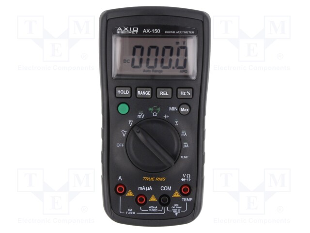 AX-150 | Číslicový multimetr; LCD; 3,5-místný (3999); 3x/s; True RMS AC