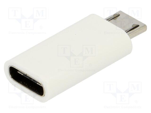 MICRO USB (M) TO USB-C (F) ADAPTER WHITE MICRO USB (M) TO USB-C (F) ADAPTER WHITE