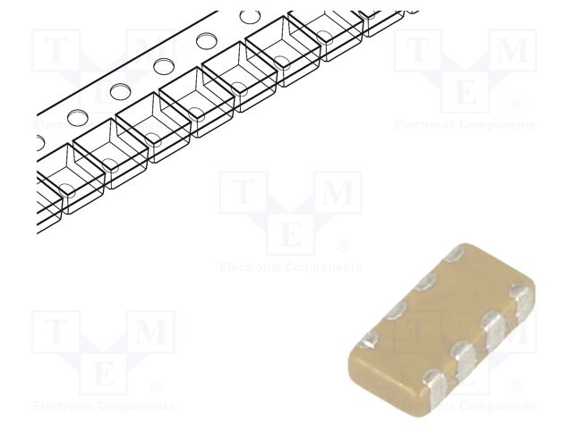 YAGEO CA0612KRX7R9BB102 - Capacitor: ceramic