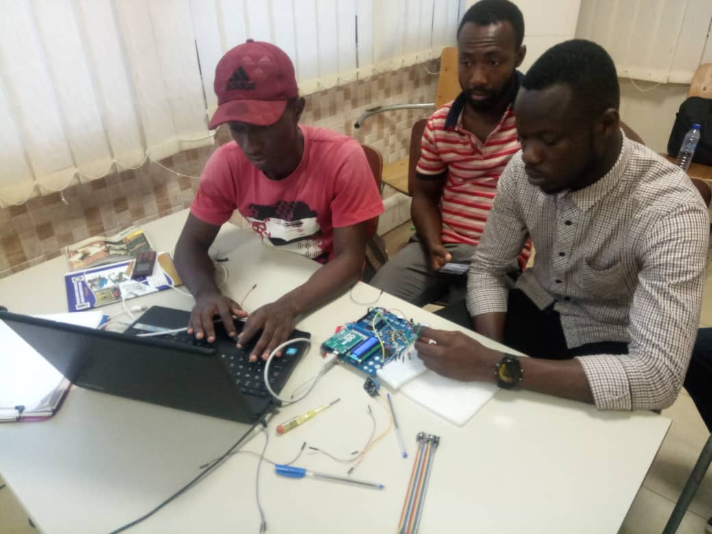 Intensive training at IoT Network Hub by TME Education Ghana.