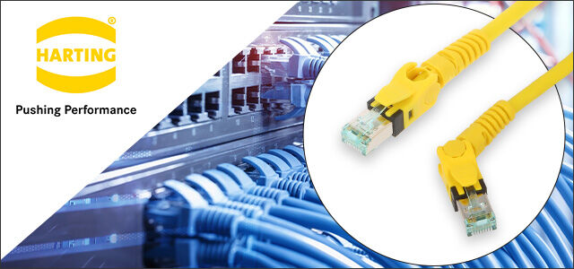 HARTING - cables tipo patch cord con conector en ángulo RJ45
