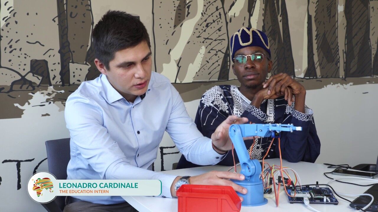 Loic Dessap and Leonardo Cardinale at TME Education Headquarters!