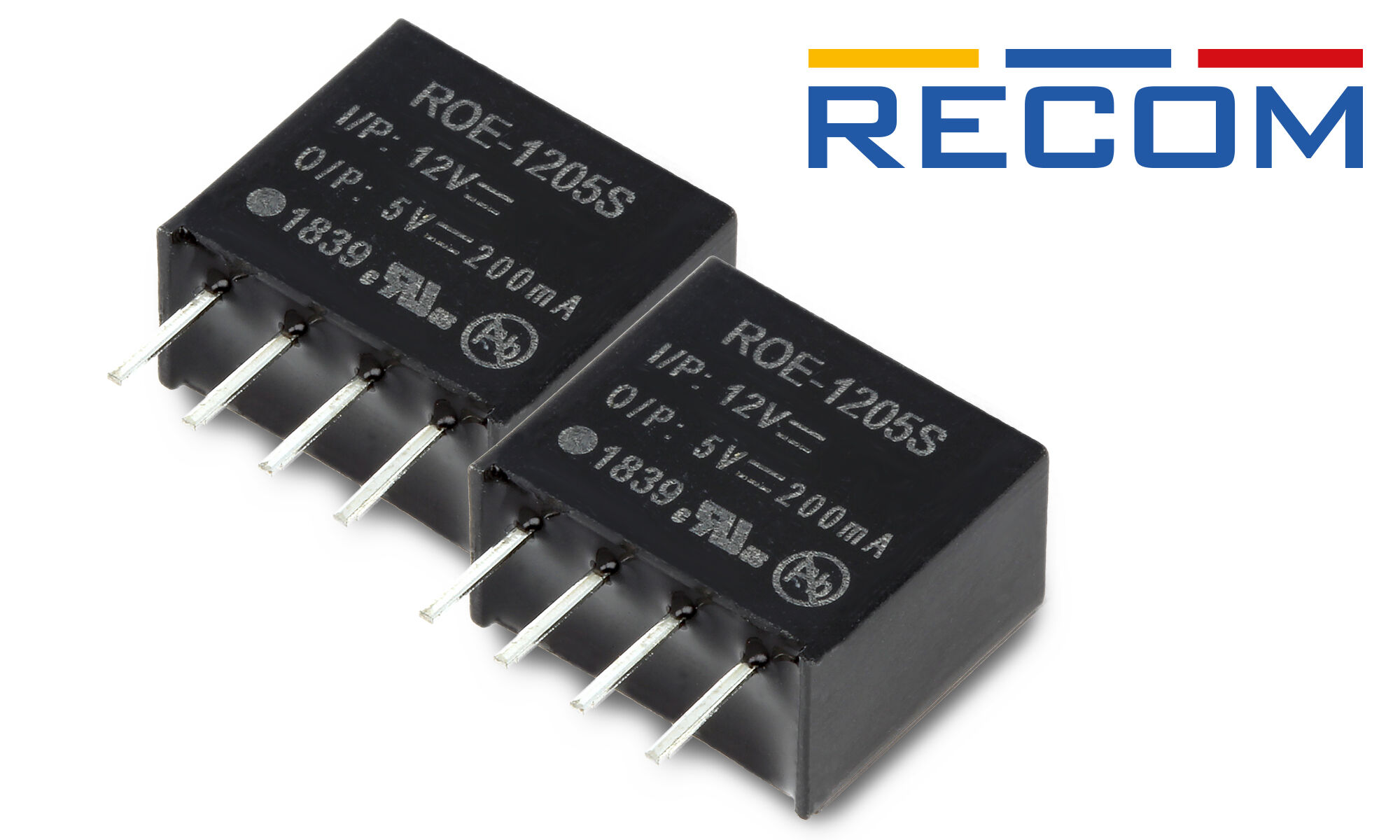 Mini convertidores DC/DC 1W de Recom
