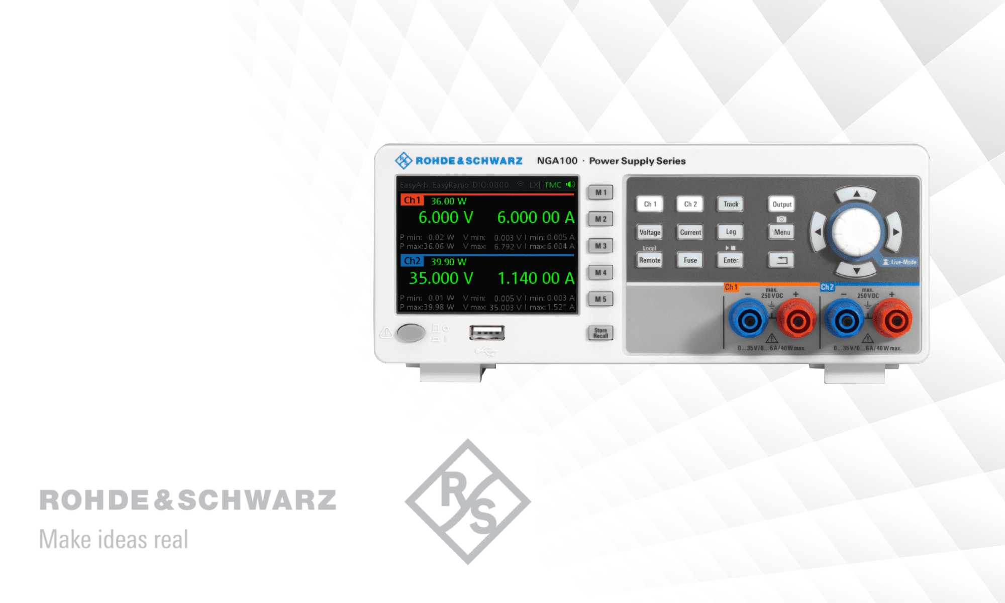 Nuevas fuentes de alimentación lineales de la serie NGA100 de Rohde&Schwarz