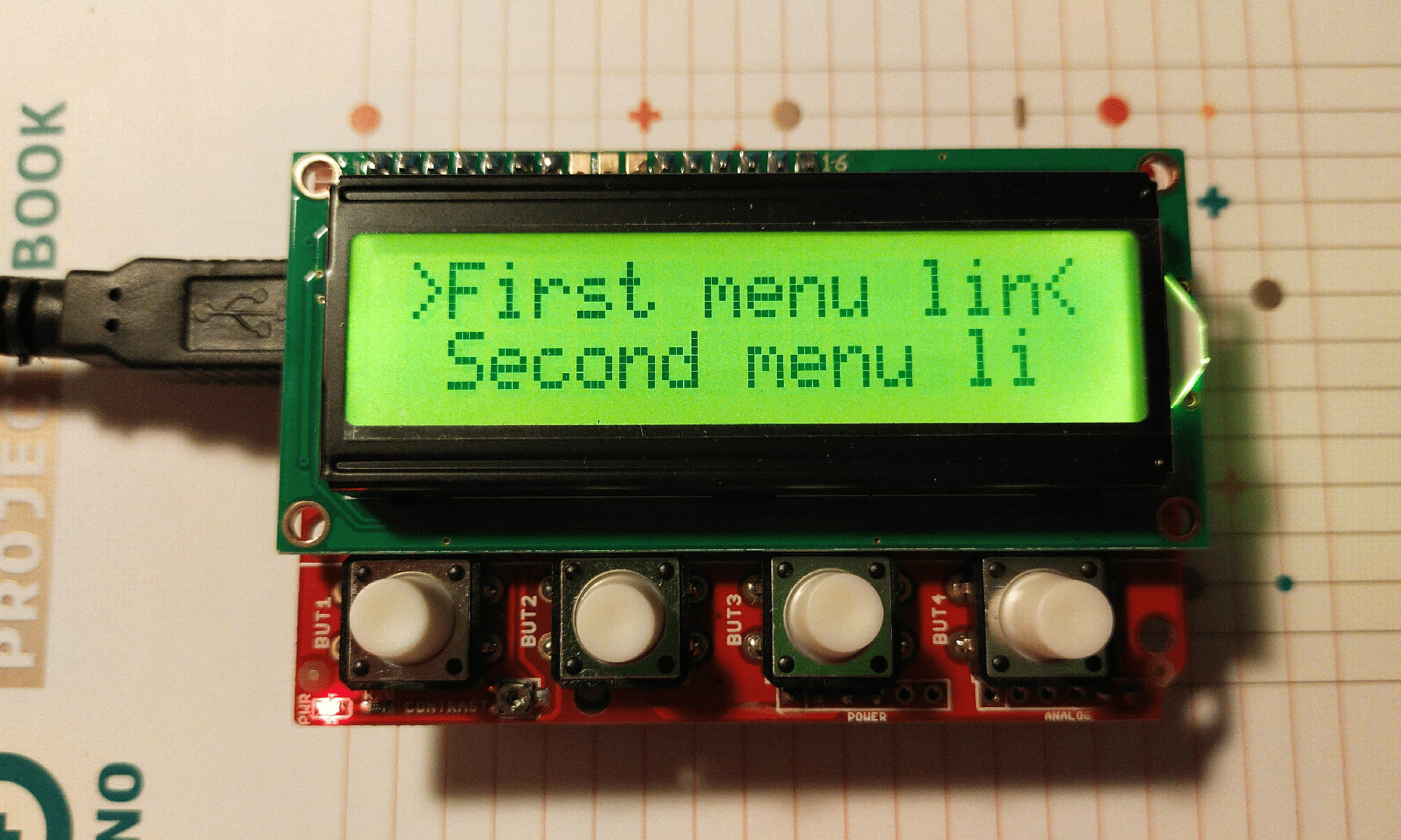 Arduino en pratique (3e partie) – menu de l’utilisateur.