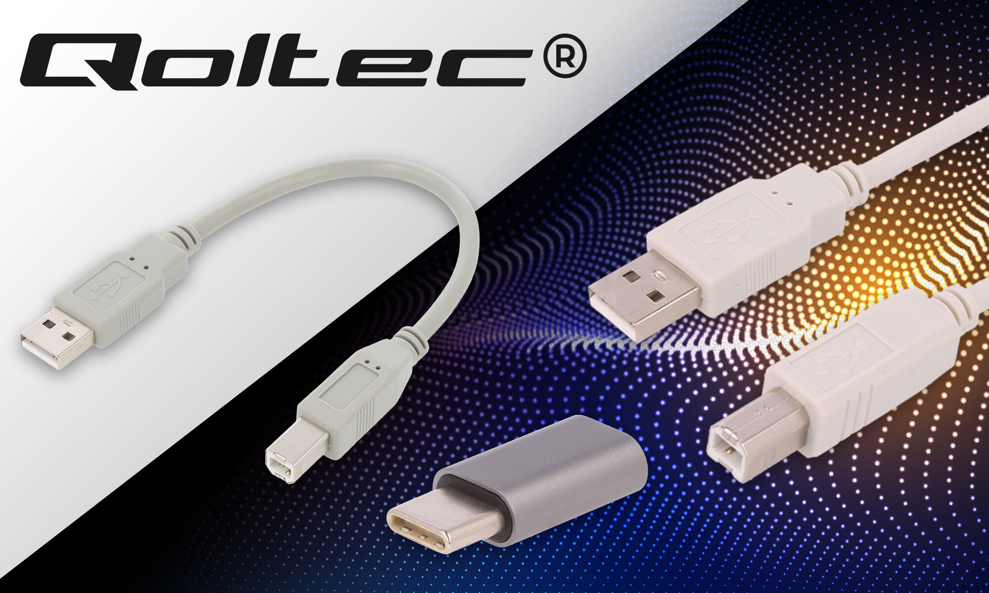 Cables y adaptadores USB Qoltec