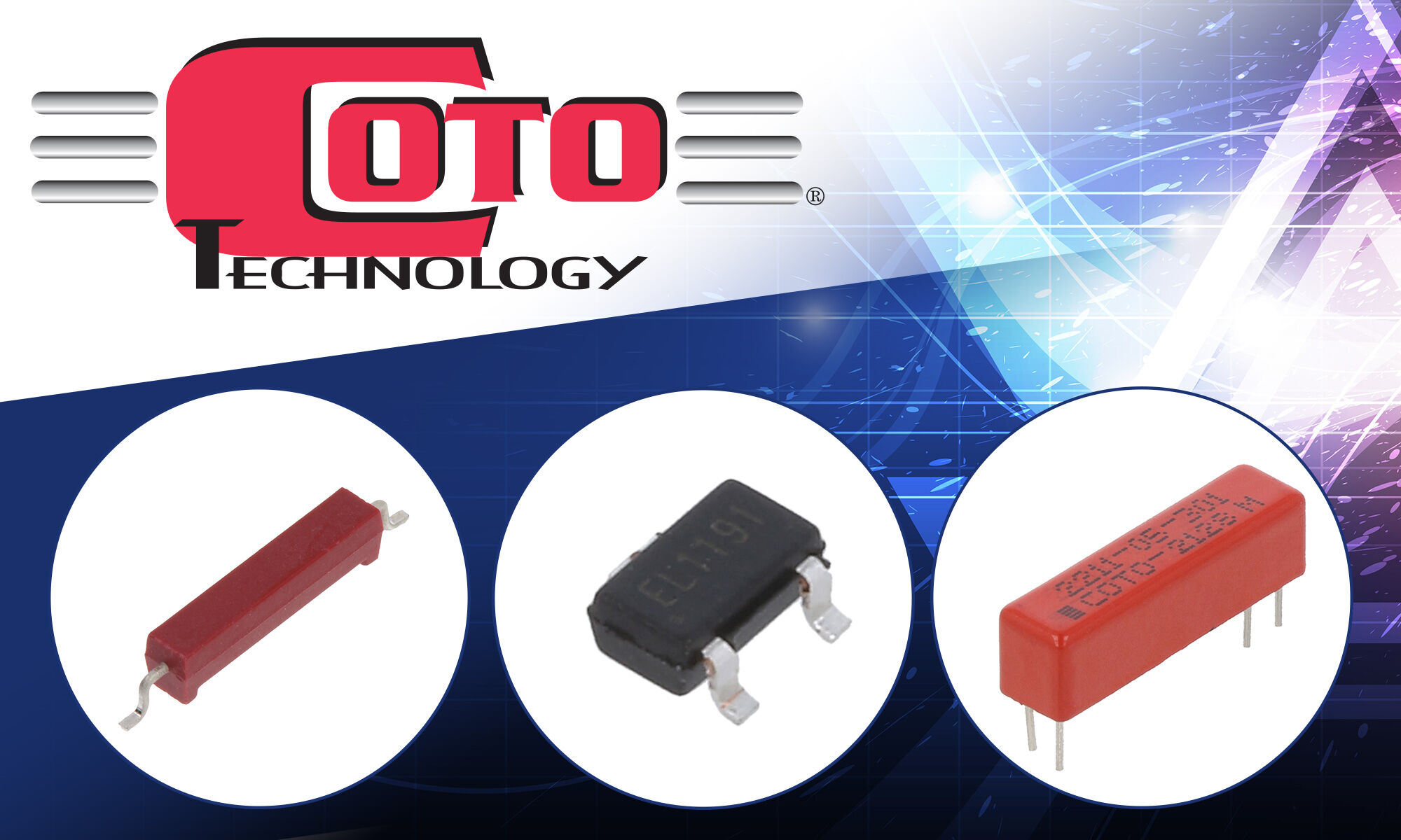 Interruptores de lengüeta, relés y sensores de Coto Technology