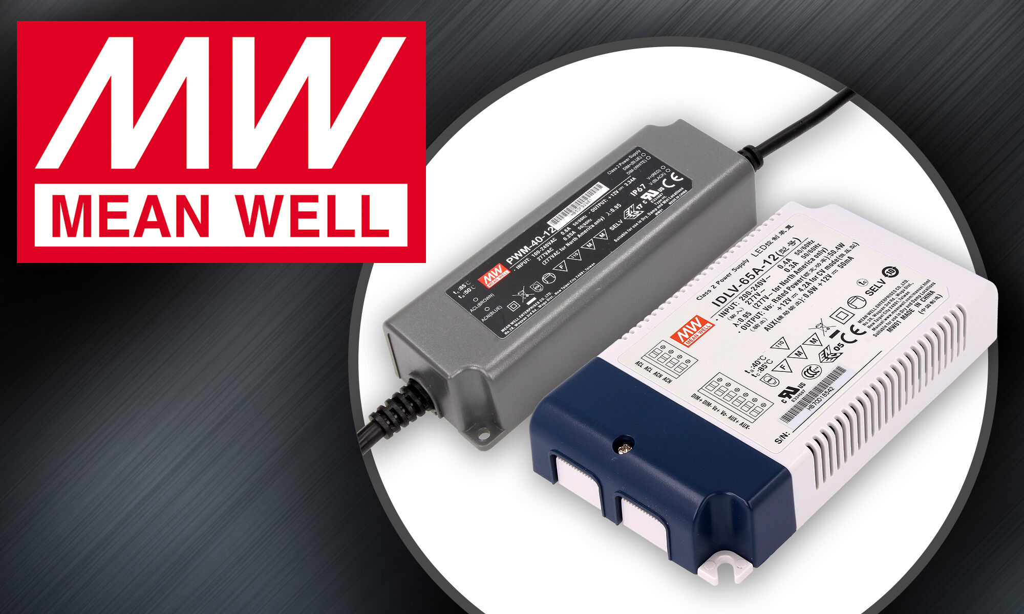 Fuentes de alimentación para iluminación LED de Mean Well
