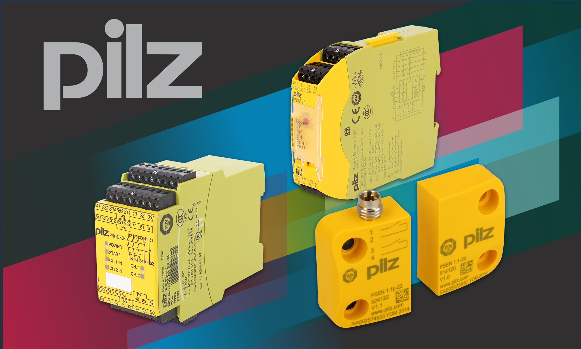 Relés de seguridad multifuncionales de PILZ