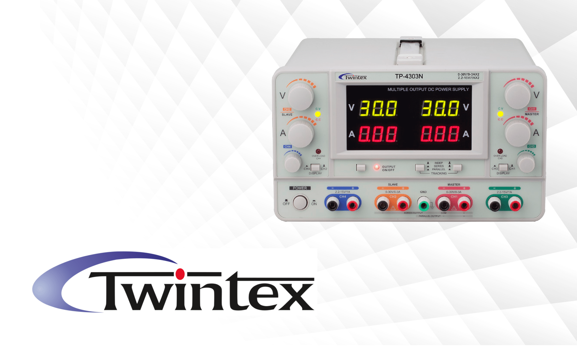 Fuente de alimentación de cuatro canales Twintex TP-4303N