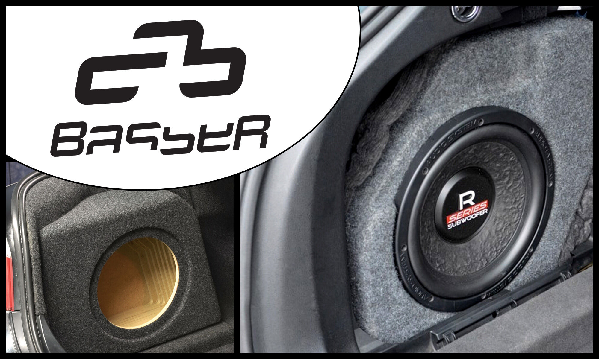 Carcasas de altavoces Fit-Box para sistemas de audio para automóviles