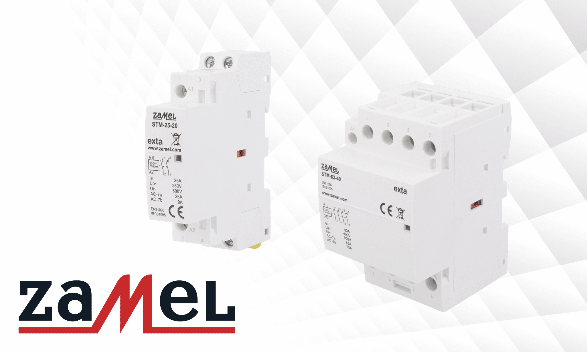 Contactores modulares de instalación de la serie STM de ZAMEL