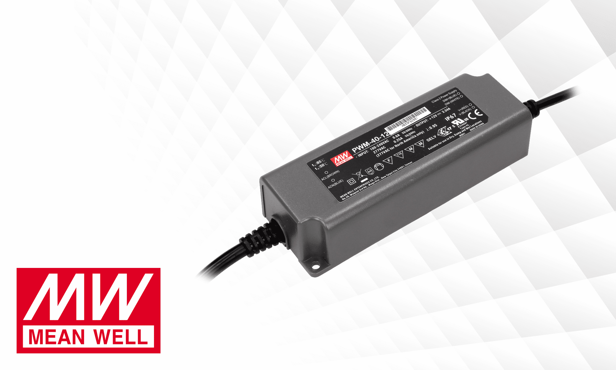 Controladores LED con salida PWM de Mean Well