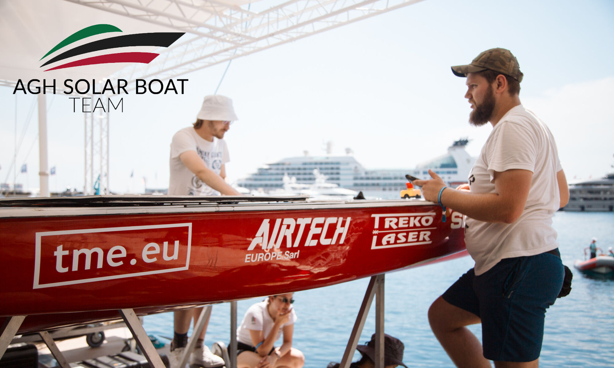 Students of the AGH University of Science and Technology at the Monaco Energy Boat Challenge