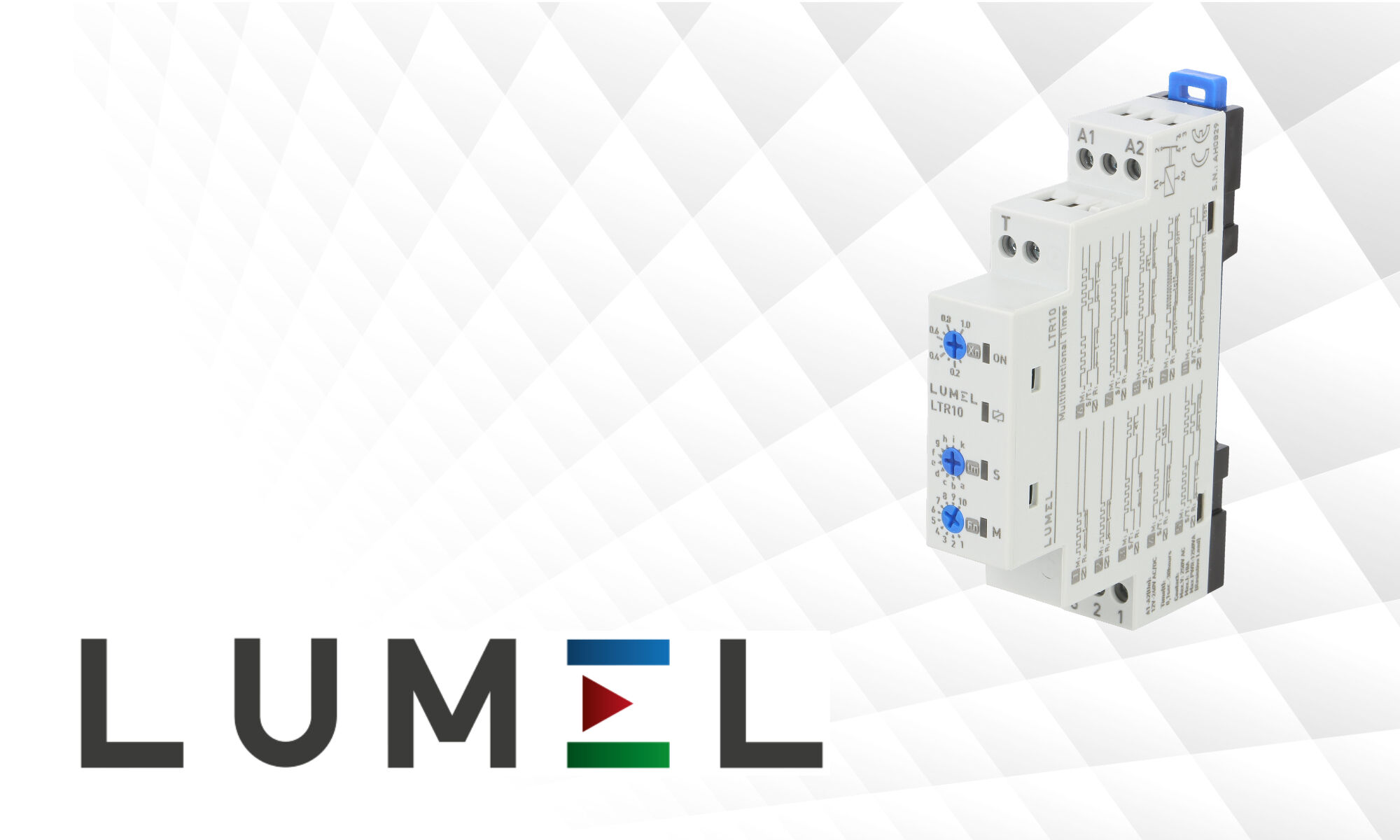 Relé temporizador multifuncional LTR10 de LUMEL