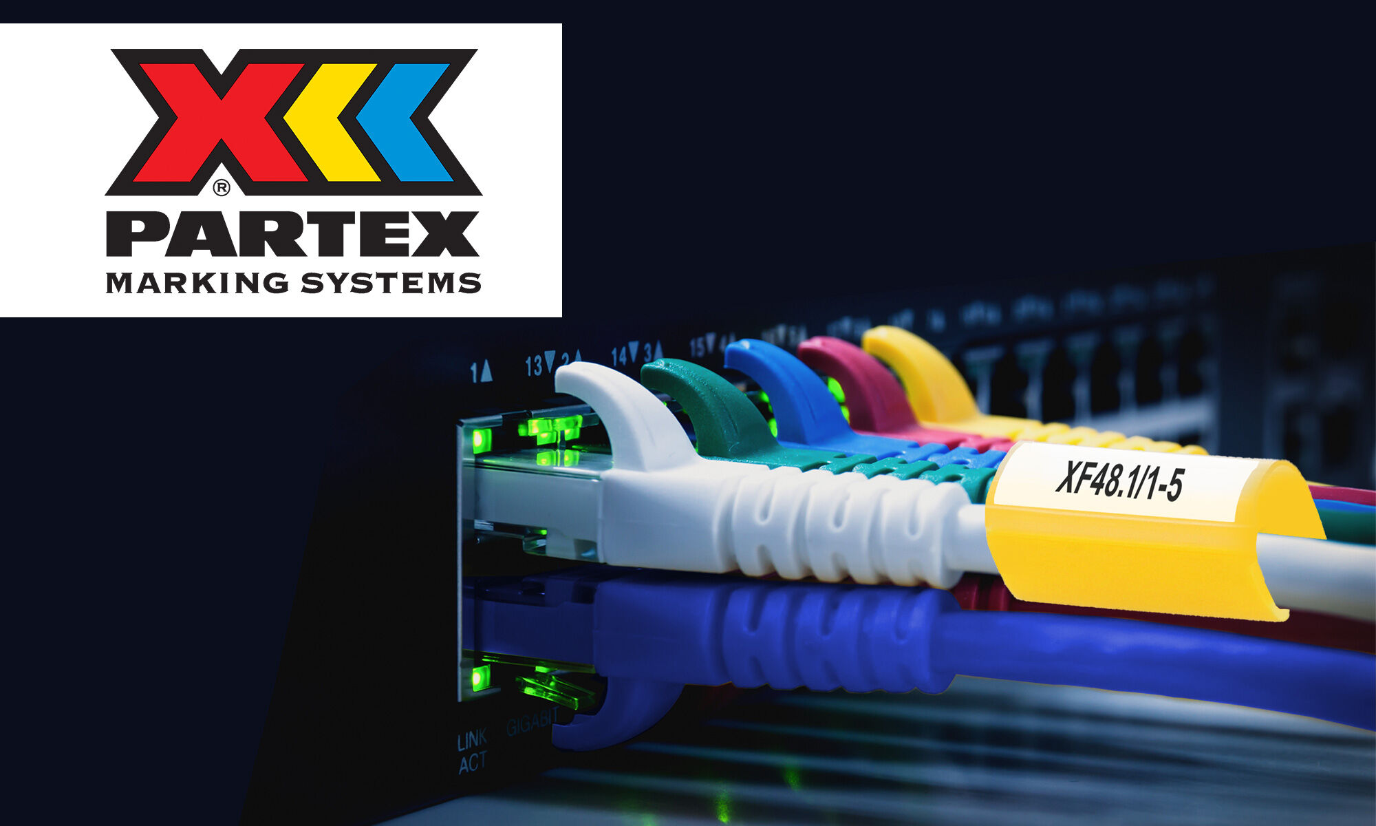 Selección de marcadores de cables de la marca Partex