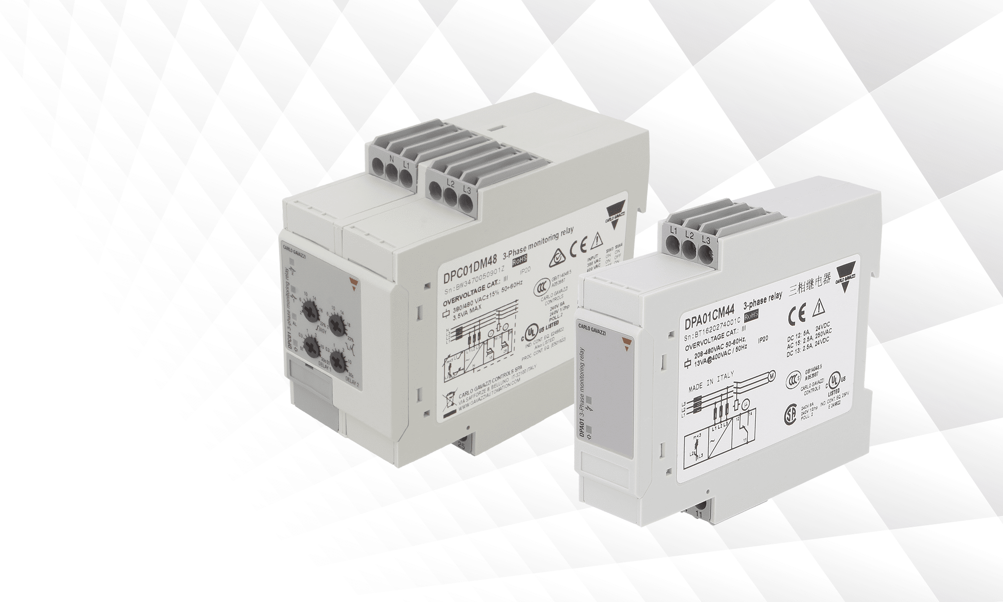 Carlo Gavazzi uzraudzības releju jaunā līnija