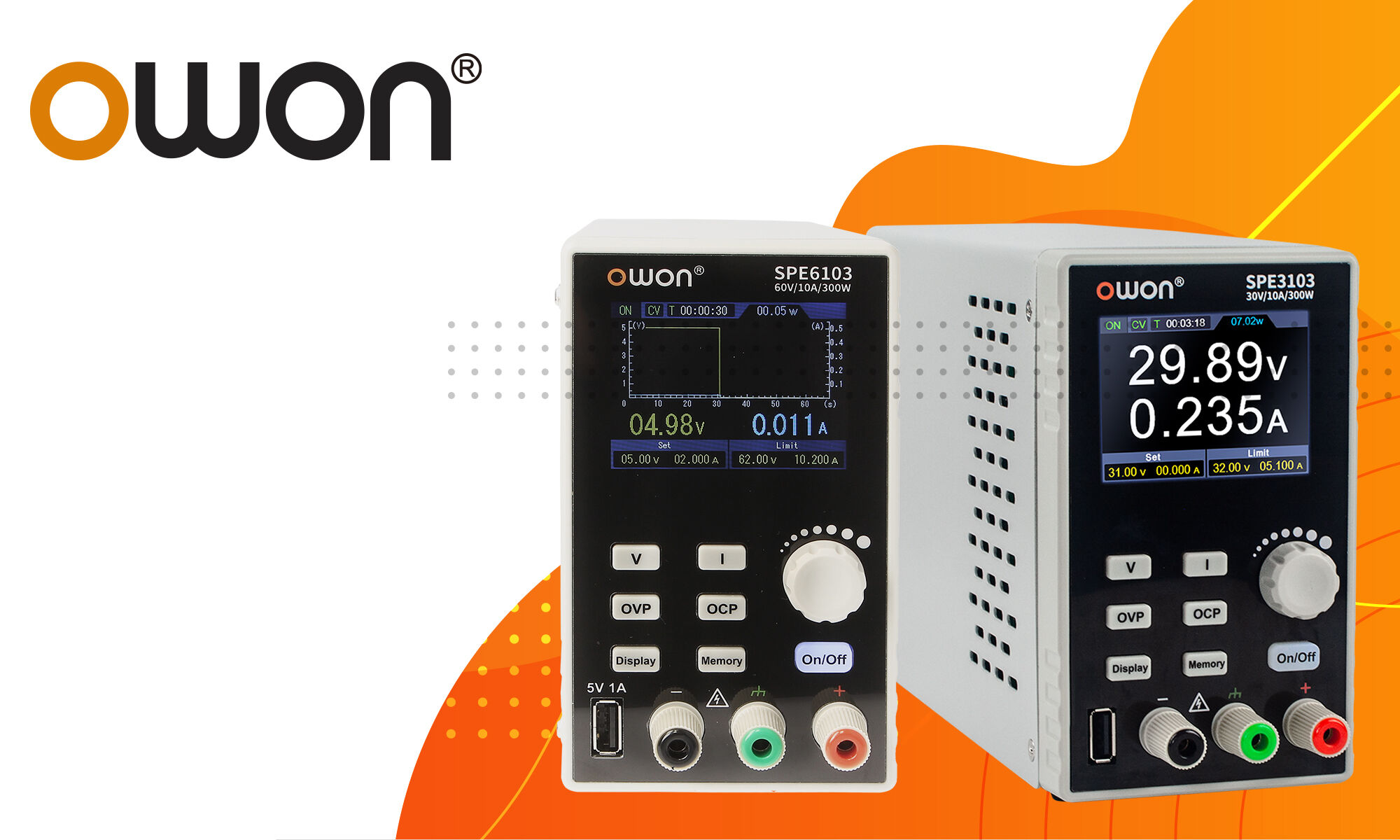 Možnosti a funkce napájecích zdrojů SPE značky OWON