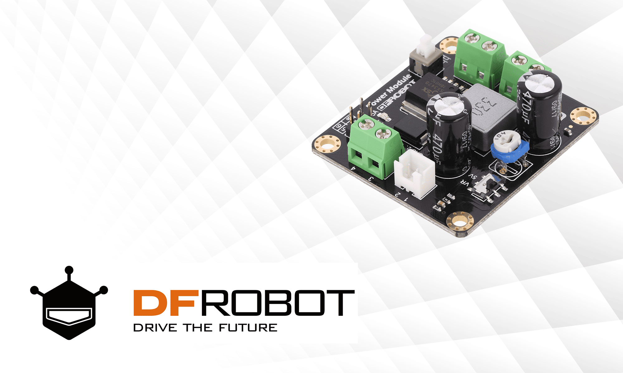 Miniature, adjustable step-down converter from DFRobot