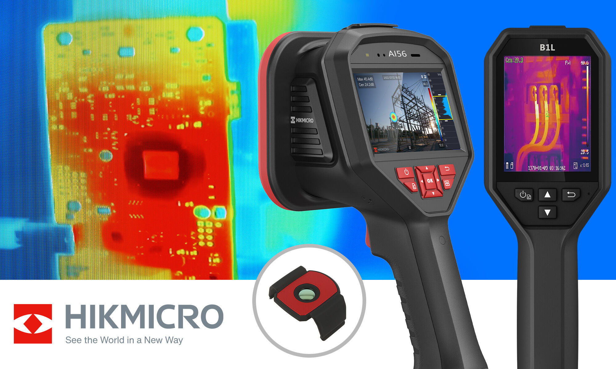 Câmaras térmicas e acústicas multifuncionais da HIKMICRO.