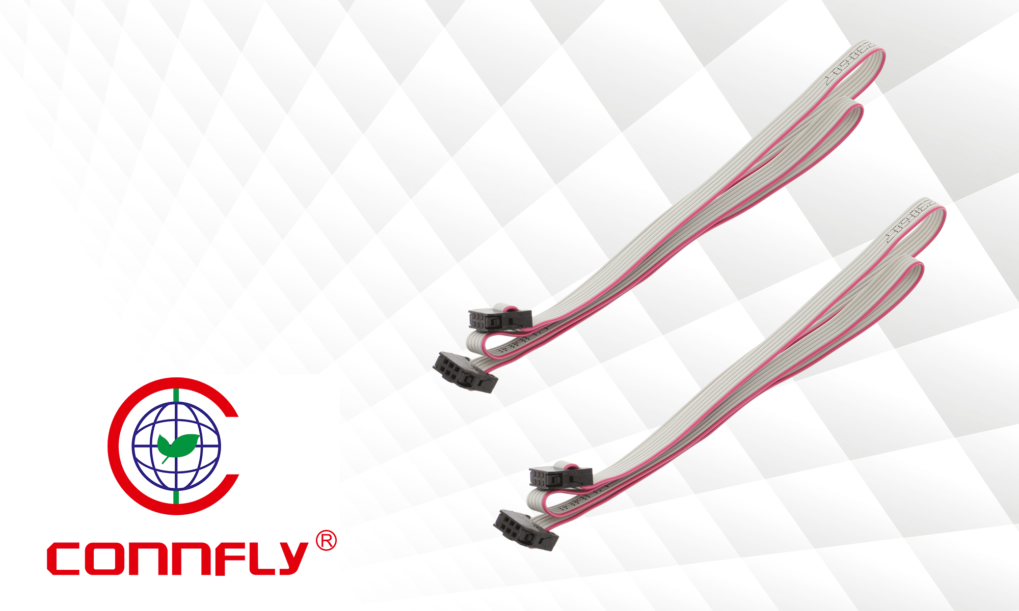 Ribbon cables with IDC connectors by Connfly