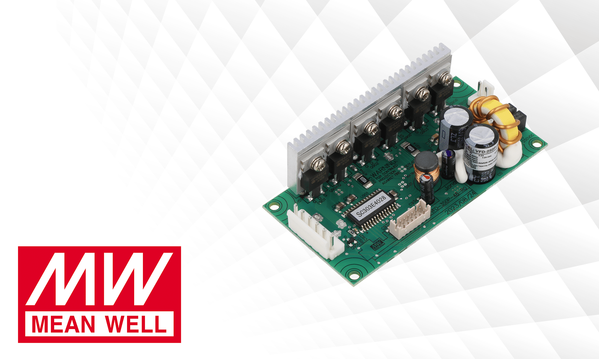 Power supplies and BLDC motor drivers from Mean Well