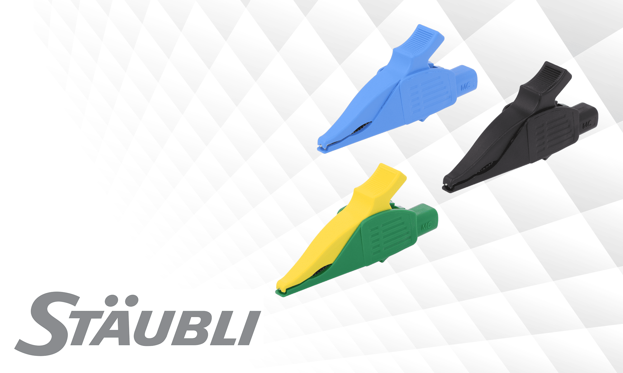 XDK-1033 series crocodile clips by Stäubli