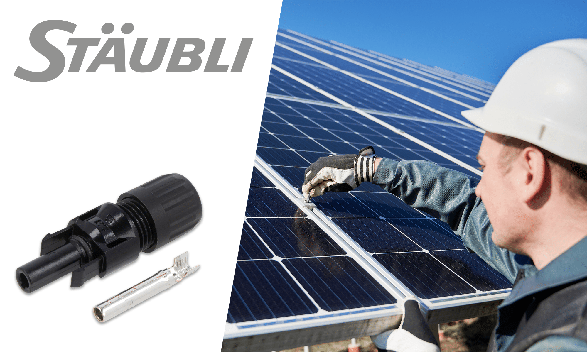 New MC4 solar connectors from Stäubli