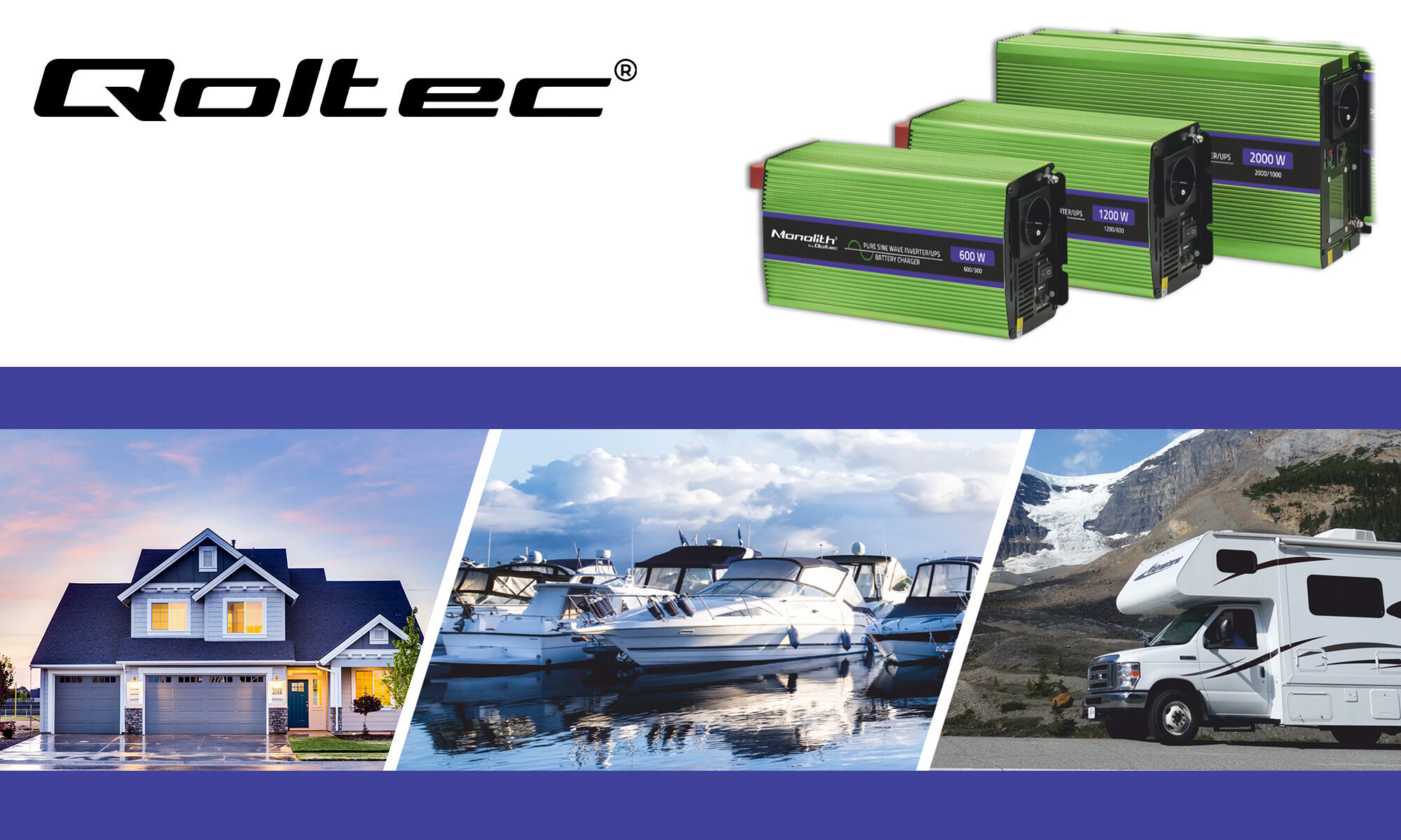 Qoltec converters with UPS function