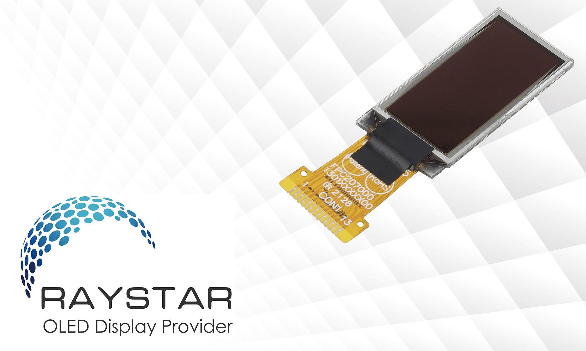 Miniature OLED display from Raystar