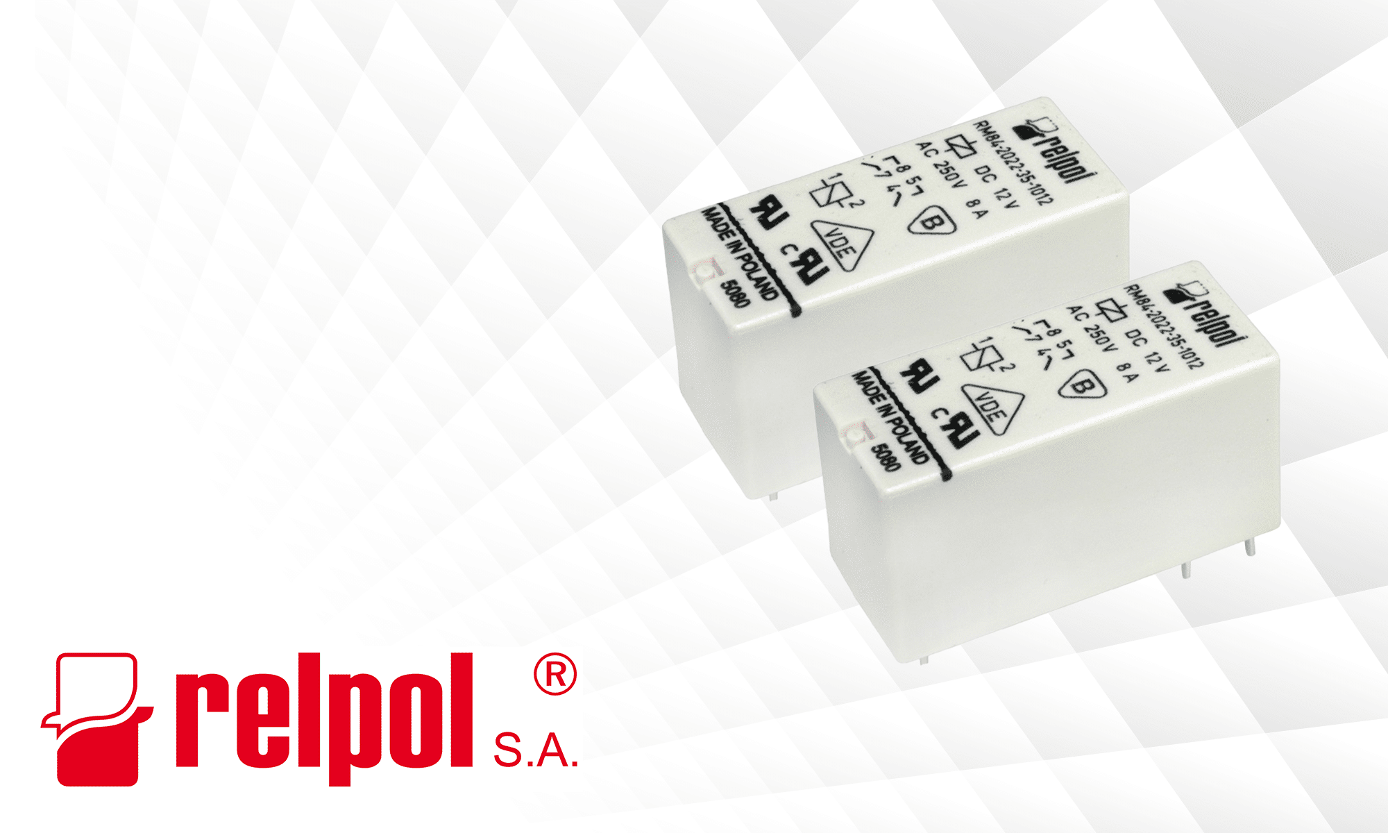 مرحلات ريلبول (Relpol) المصغرة لتركيب على لوحة الدارة المطبوعة