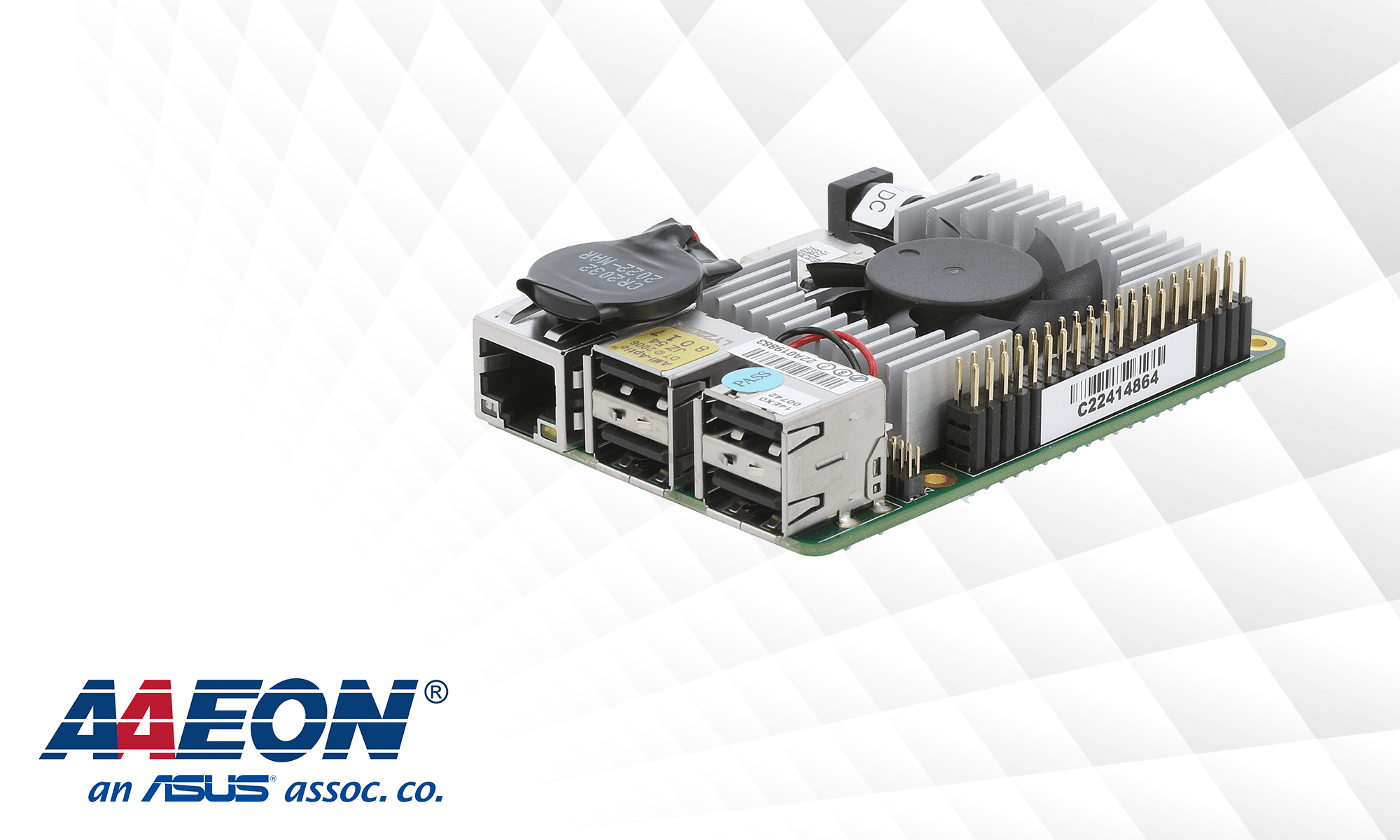 The single-board computer UPCHT01-A22-0432-B from AAEON