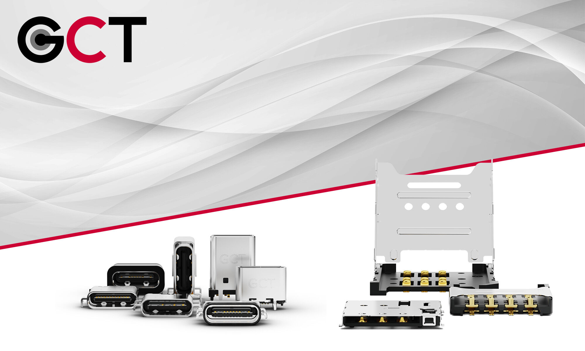 Cabos FFC e conectores compatíveis oferecidos pela GCT (Global Connector Technology)