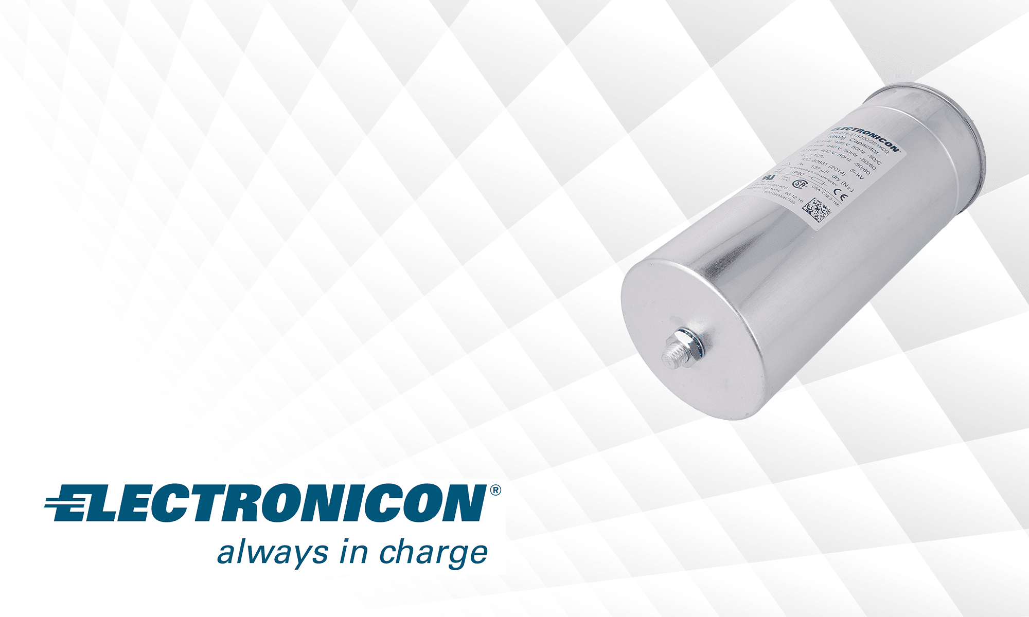 Kondensaattori reaktiivisen tehon kompensointiin Electroniconilta