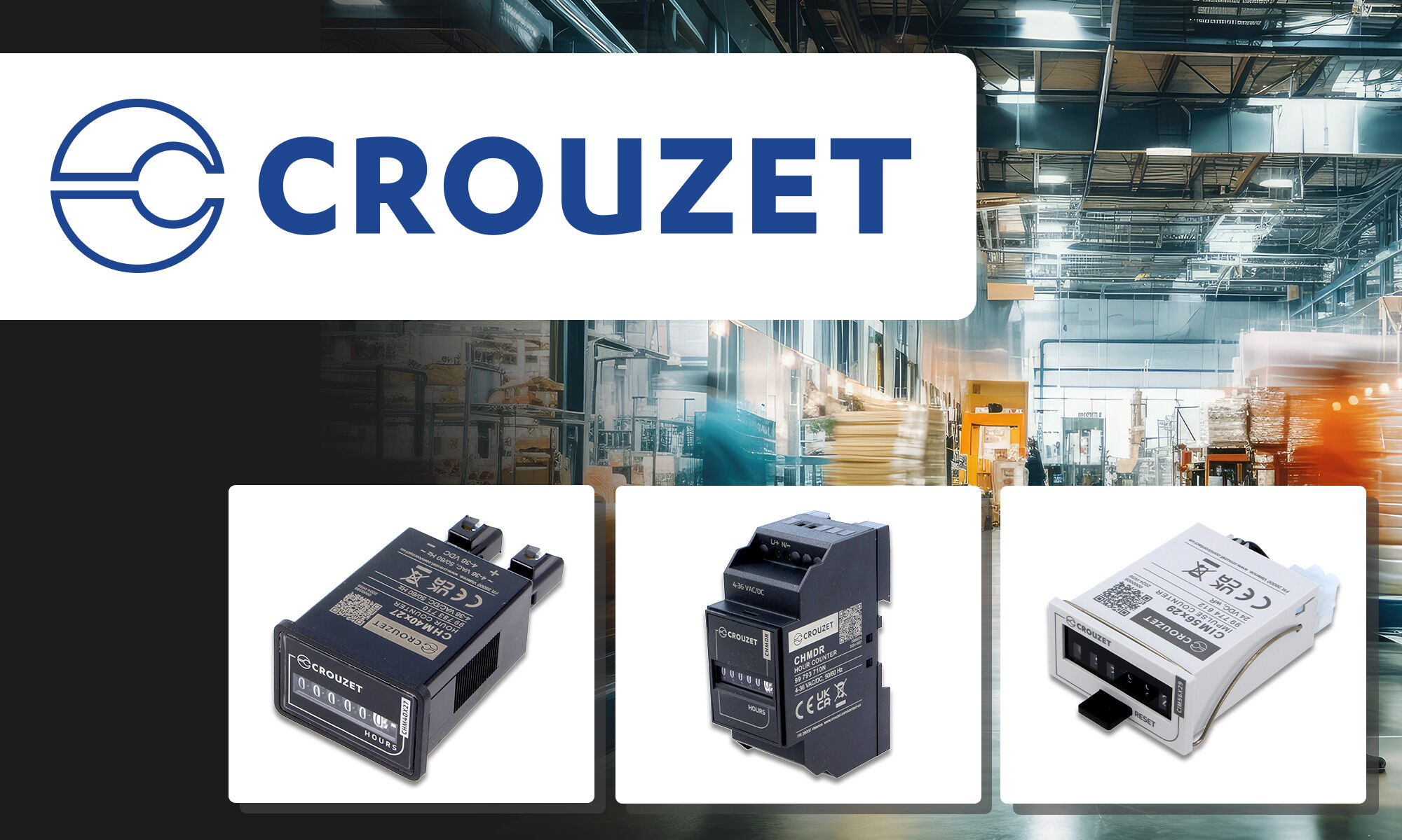 Nuovi contatori di tempo di lavoro e impulsi Crouzet