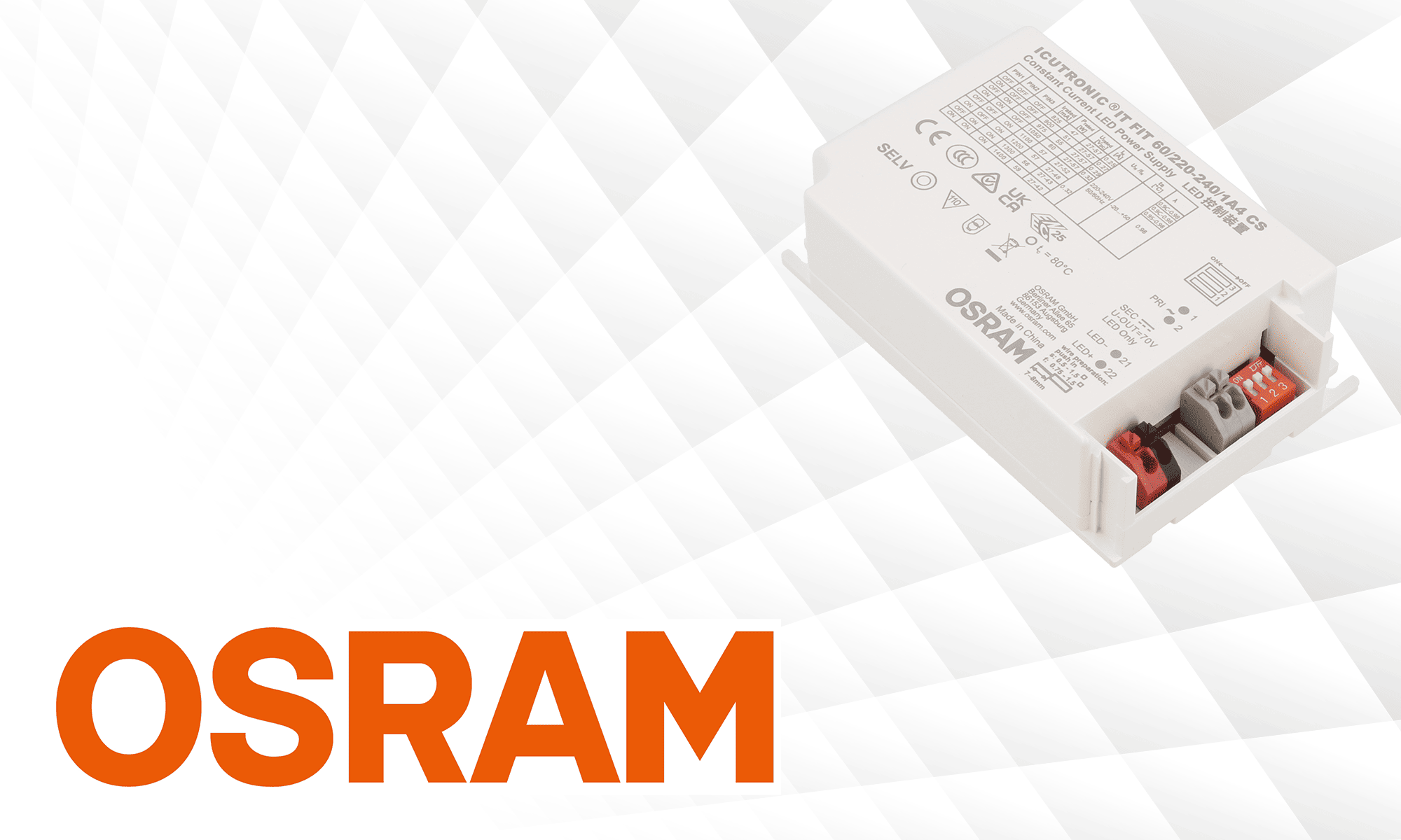 Controladores LED modernos serie OT FIT de OSRAM