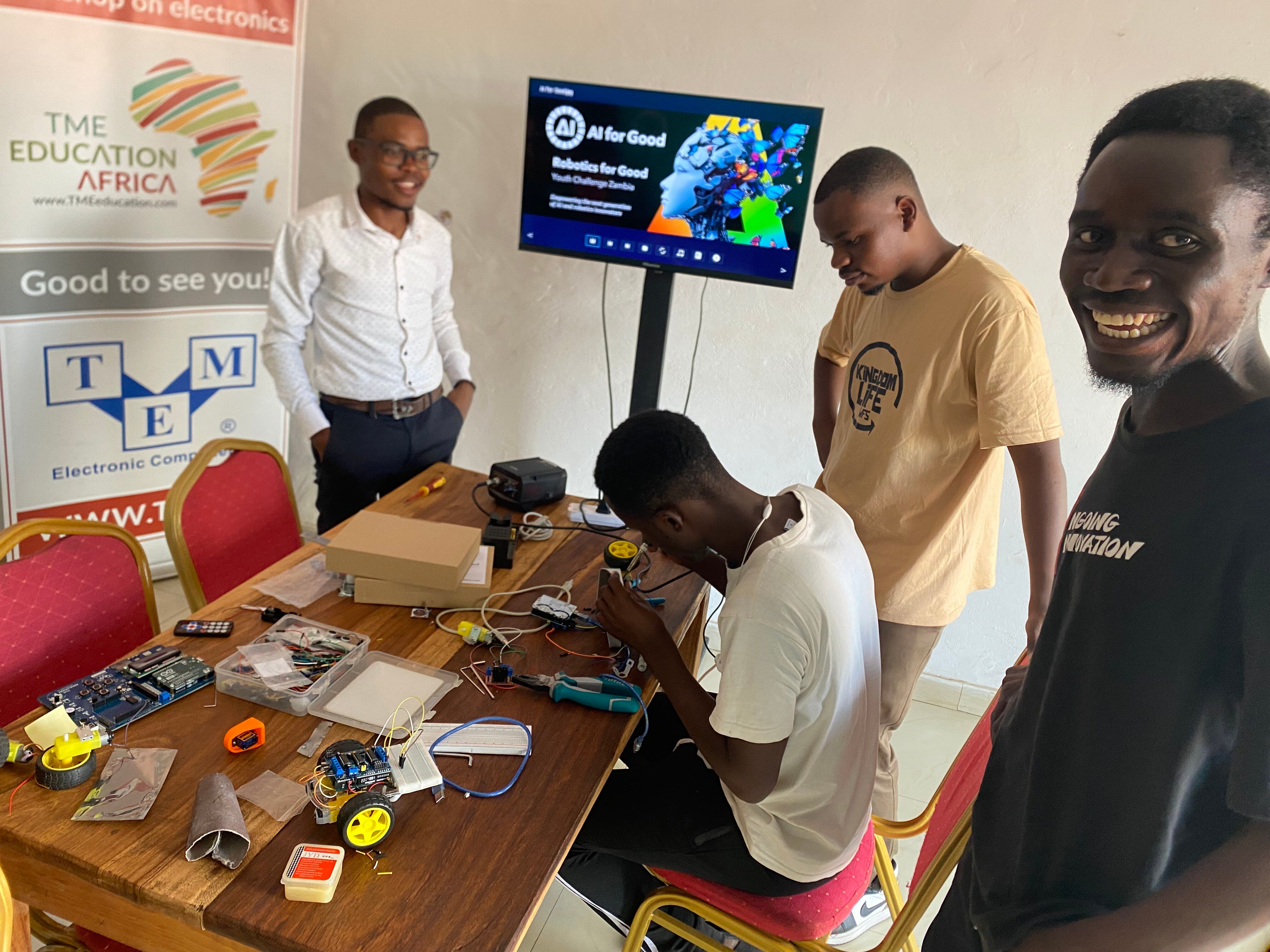 Zambian Students Gear Up for Robotics for Good Youth Challenge 2025