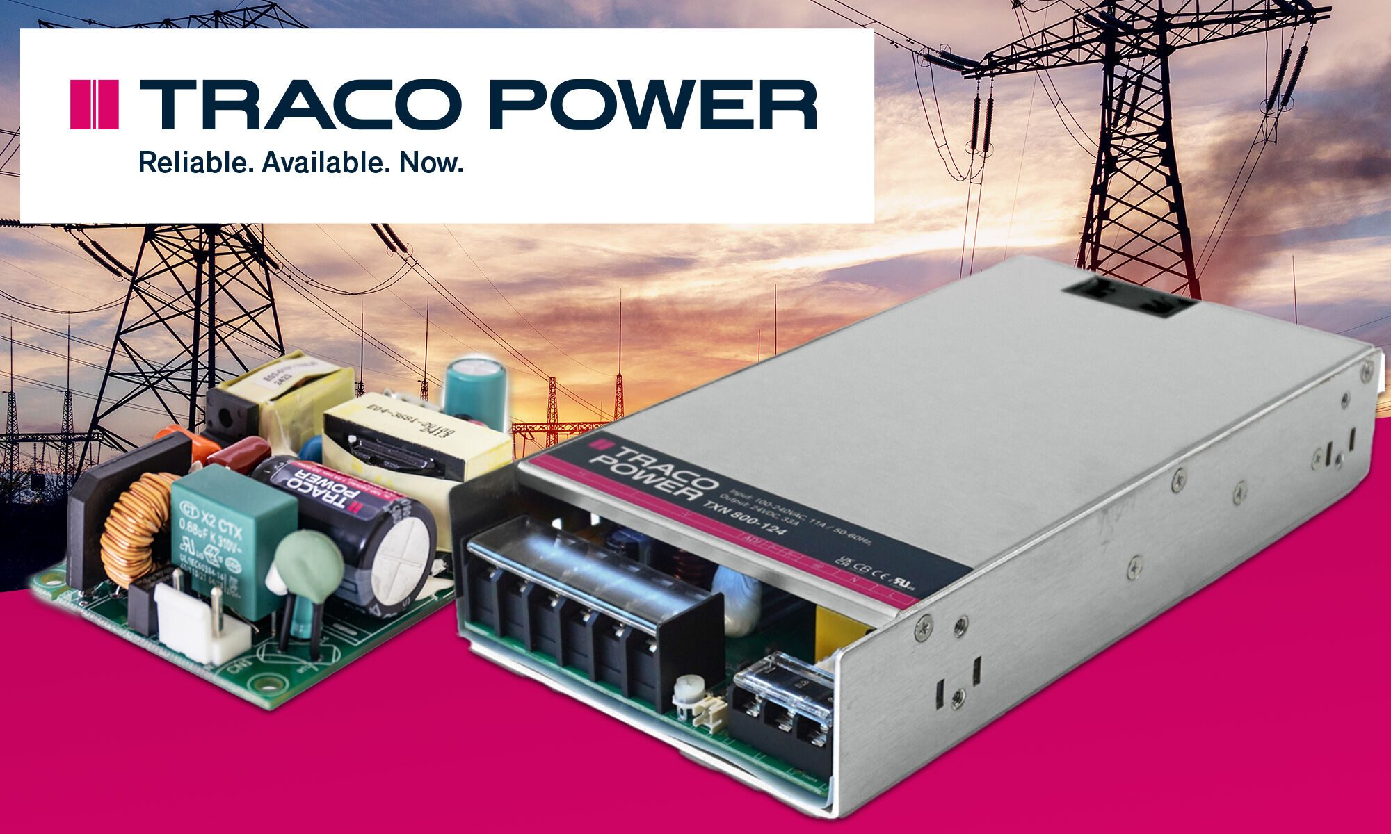 TXN und TXO - eine neue Serie von Netzteilen von Traco Power