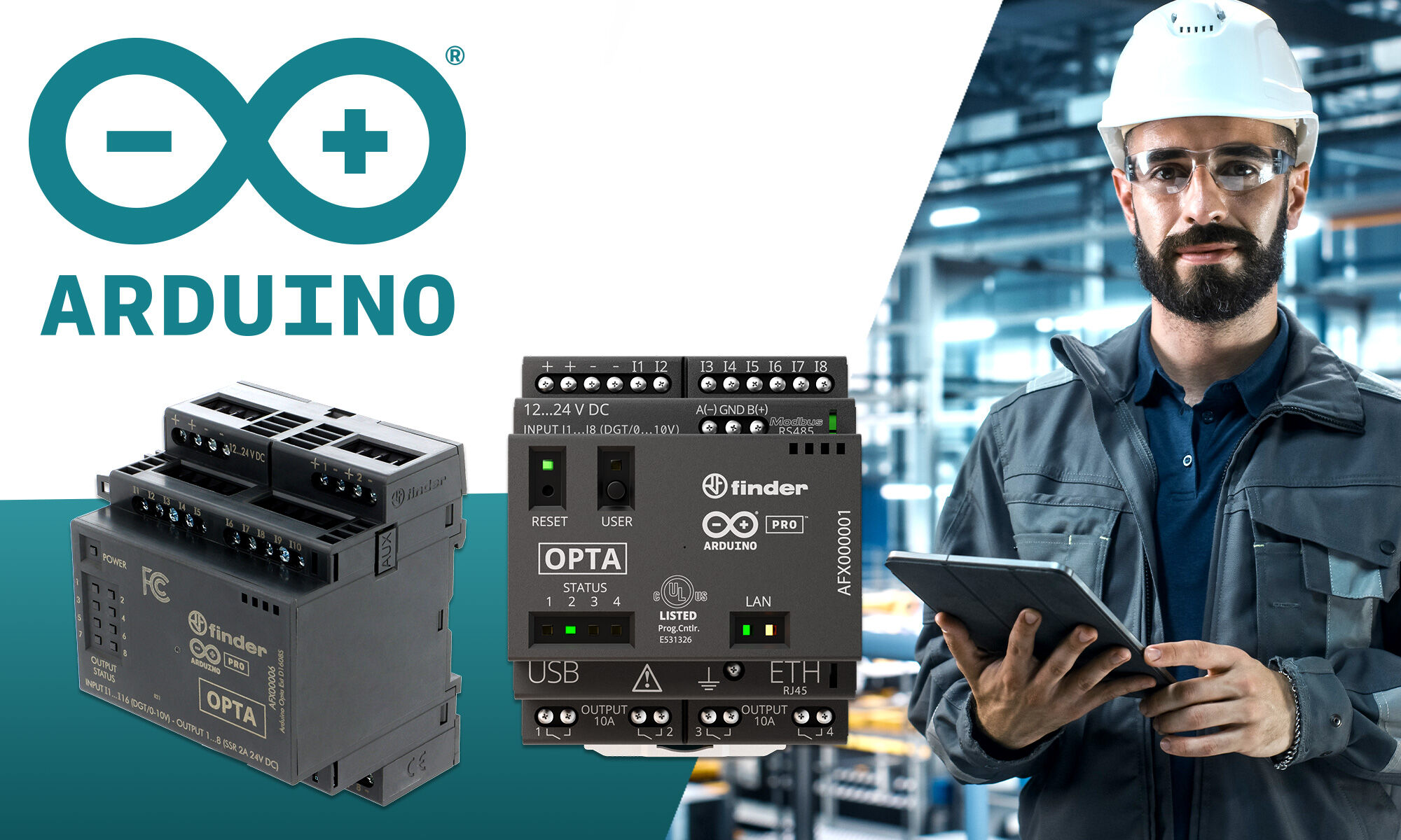 Arduino Opta – saugus ir lengvai naudojamas PLC mikrovaldiklis