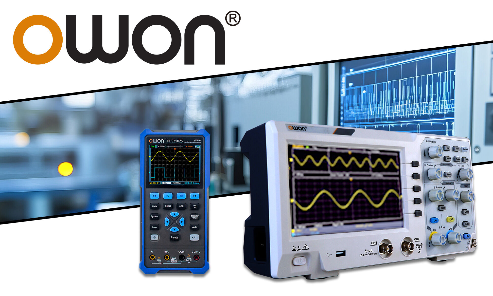 Stationaire en draagbare oscilloscopen van OWON