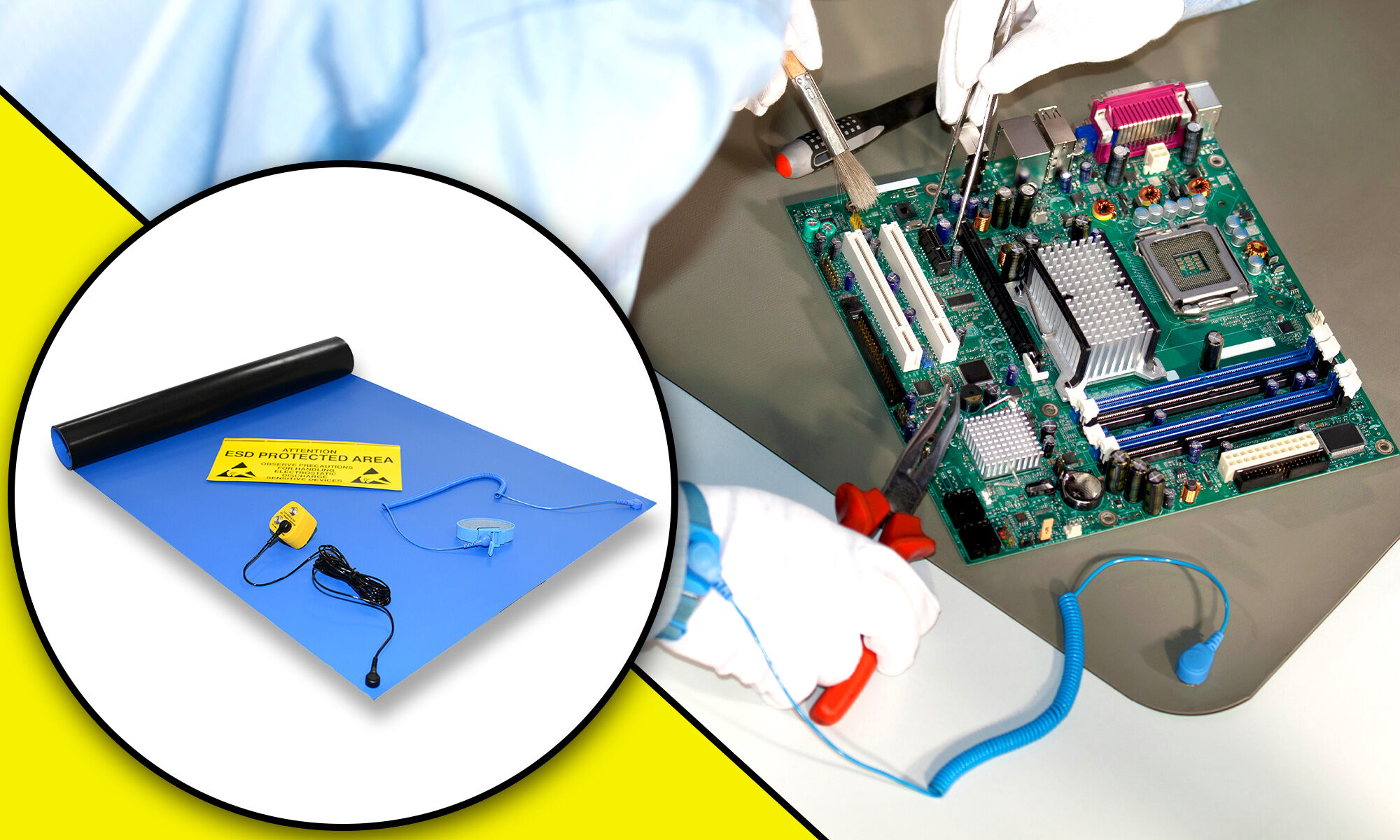 Antistatické rohože a ochrana elektroniky