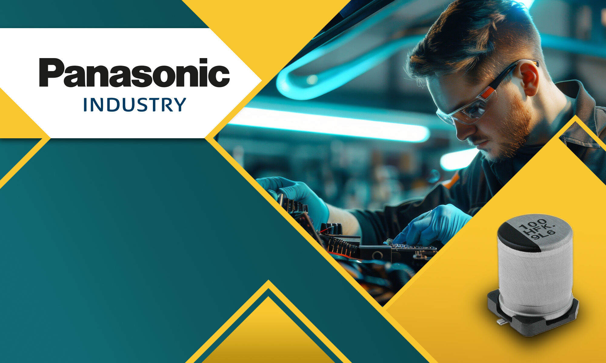 Конденсатори Panasonic – чотири популярні серії для монтажу SMD