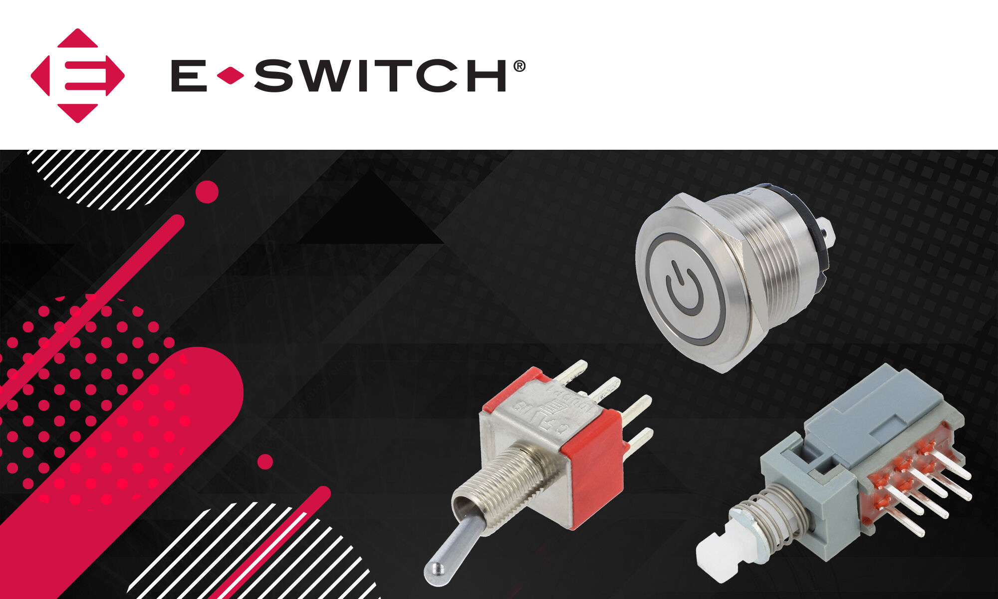 Overview of the switch product range of the brand E-Switch