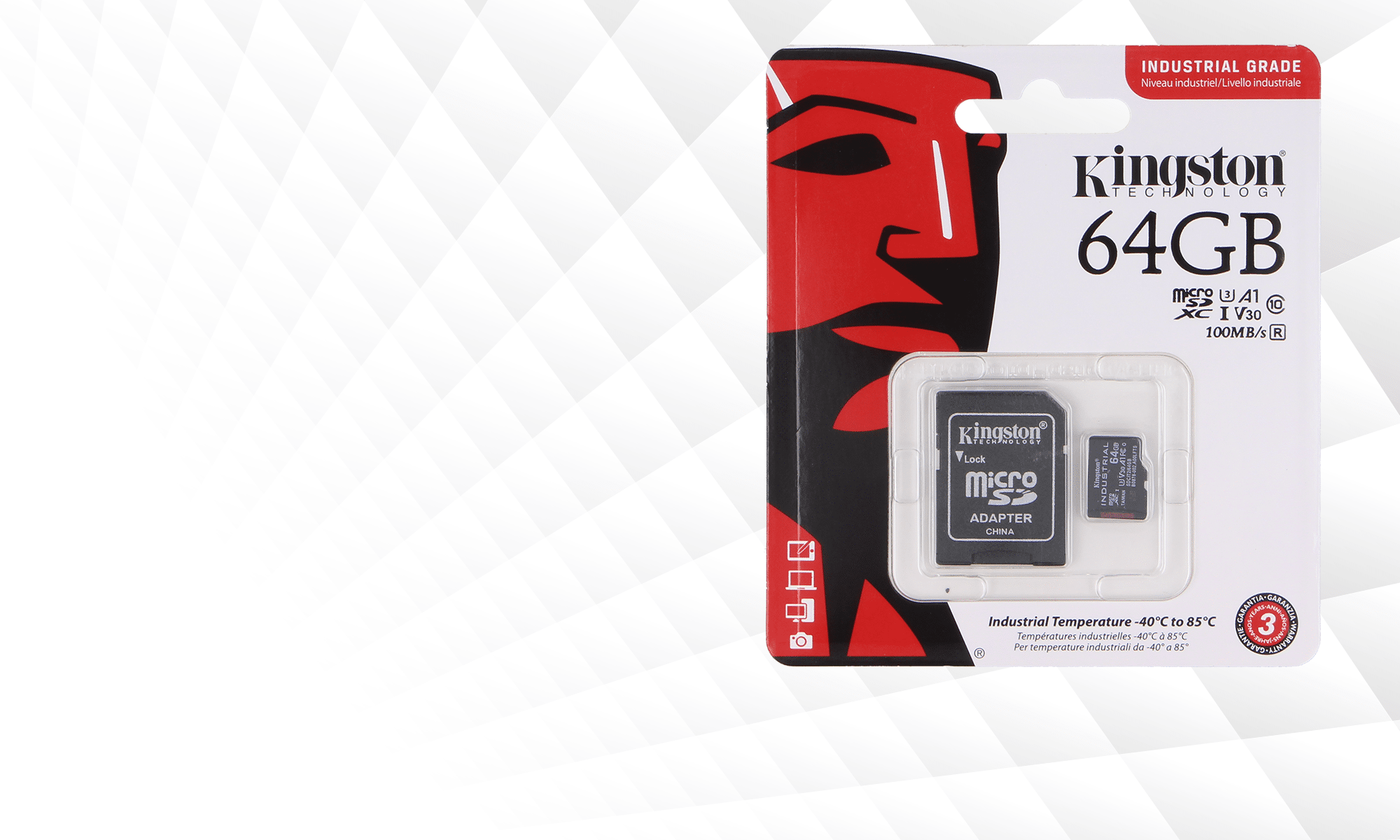 Reliable Kingston brand microSD/SDHC/SDXC memory cards