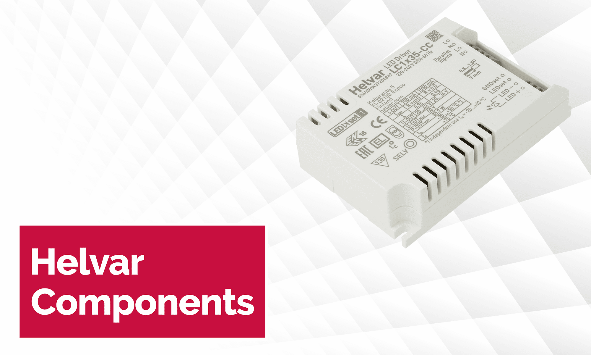 LED-valgustite toiteallikad Soome firmalt Helvar