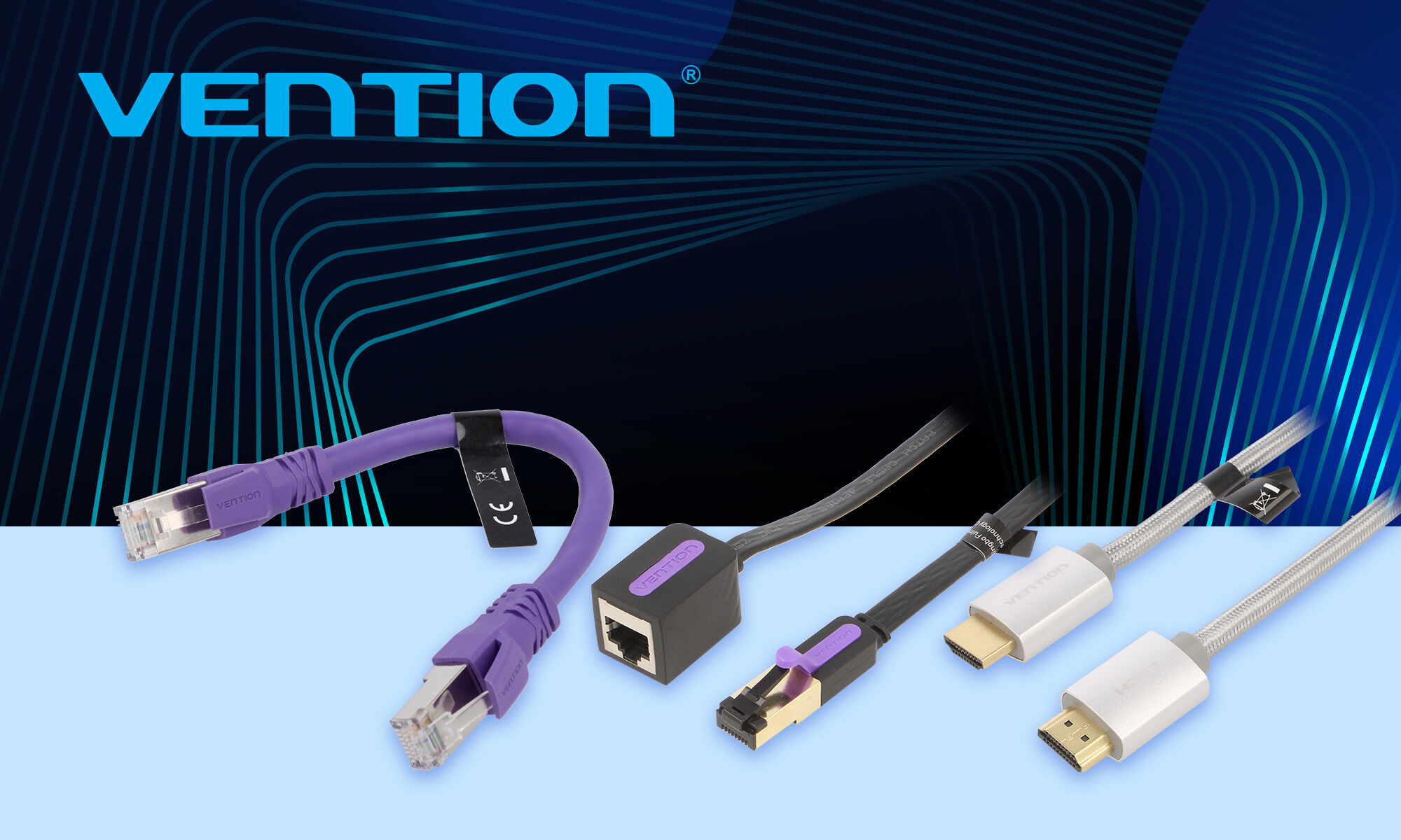 Kaasid ja adapterid RJ45, HDMI, DVI, Displayport kaubamärgilt Vention