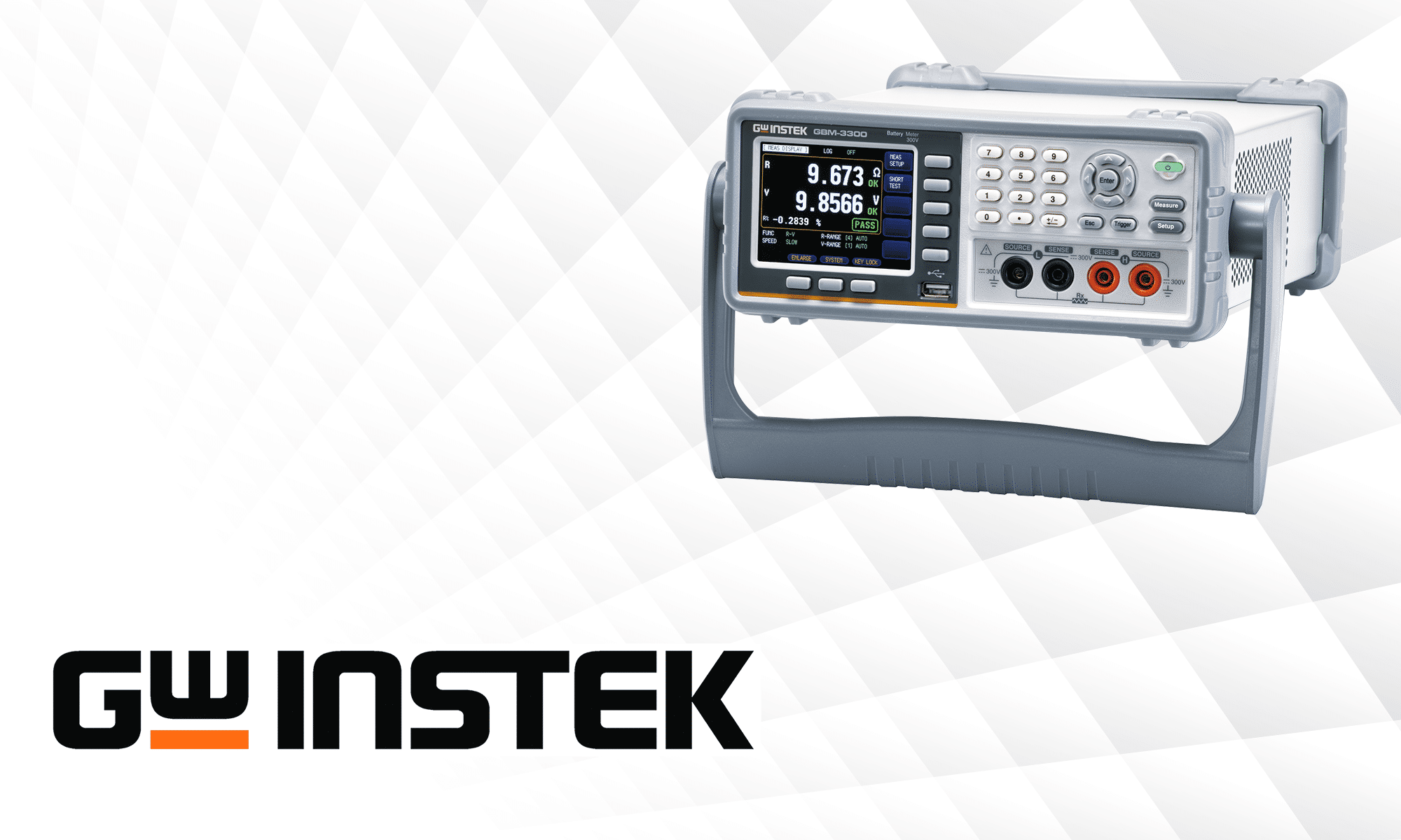 Testador de bateria GBM-3300 por GW Instek