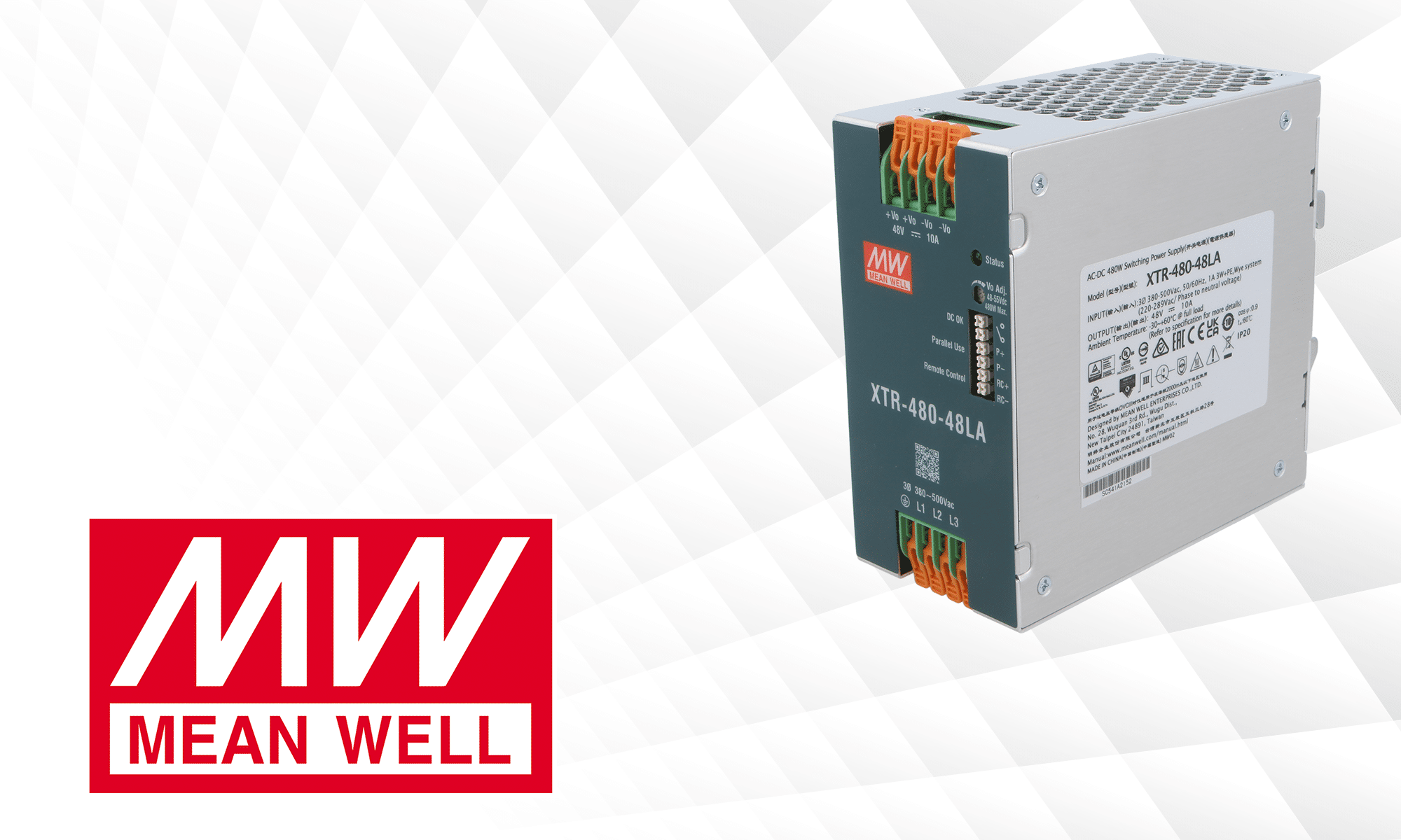 Nuovi alimentatori trifase Mean Well serie XTR